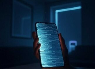 Best Trick Photography Apps That’ll Blow Your Friends’ Minds "Clumsy hand fumbling a levitating phone with glitchy illusions, 1x1 ratio."