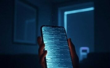 Best Trick Photography Apps That’ll Blow Your Friends’ Minds "Clumsy hand fumbling a levitating phone with glitchy illusions, 1x1 ratio."