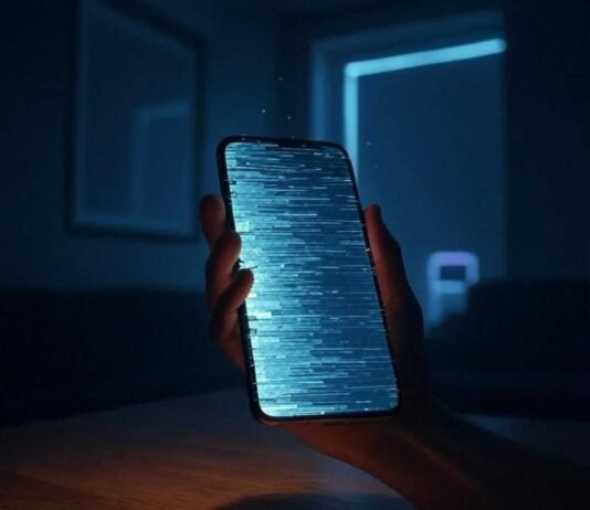 Best Trick Photography Apps That’ll Blow Your Friends’ Minds "Clumsy hand fumbling a levitating phone with glitchy illusions, 1x1 ratio."