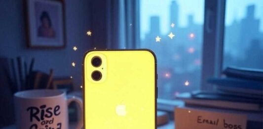 Top iPhone Productivity Apps That Boost Efficiency Instantly A grainy photo of an iPhone displaying a chaotic Todoist list with tasks like “Buy cat litter” and “Email Sarah about collab,” resting on a desk with a coffee stain and a neon yellow highlighter, captioned "My Todoist, holding my life together (barely)."