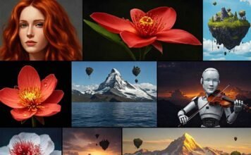 Generate Images From Text Using These Free AI Apps AI generated image montage