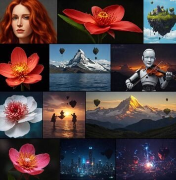 Generate Images From Text Using These Free AI Apps AI generated image montage