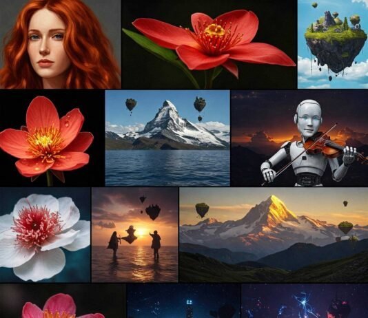Generate Images From Text Using These Free AI Apps AI generated image montage